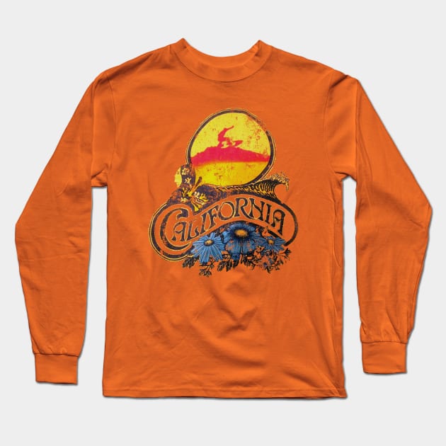California Long Sleeve T-Shirt by retrorockit